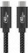 eppfun Thunderbolt 4.0 Cable, 100W Cable USB C a USB C, Soporte 8K/4K para Tablet PC MacBook ipad Chromebook