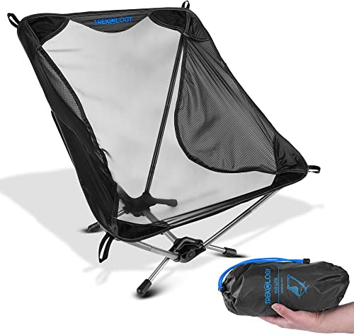 Chaise de Camping ultralégère TREKOLOGY Yizi Lite - Compacte, légère et Pliable, idéale pour Adultes en randonnée, Sac à Dos, Camping et Voyage.
