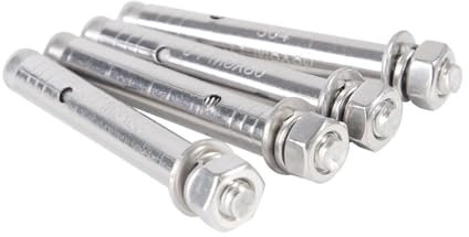 Viti e tasselli for cartongesso, bulloni di espansione in metallo, 5 pezzi M8 in acciaio inossidabile 304 for cartongesso, bulloni di ancoraggio for tubi, pareti e calcestruzzo(50mm)