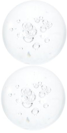 SOIMISS 2pcs Decorative Crystal Sphere Balls for Tabletop Fountains and Fish Tanks Elegant Bubble Orbs for Feng Shui and Mesmerizing Light Effects