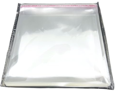 RIVERMEDIA CD Album Jewel Case Wrapping Sleeves – Clear Self-Adhesive Covers for Standard 10.4 mm CD Jewel Cases (Multiple Pack Sizes) (100)