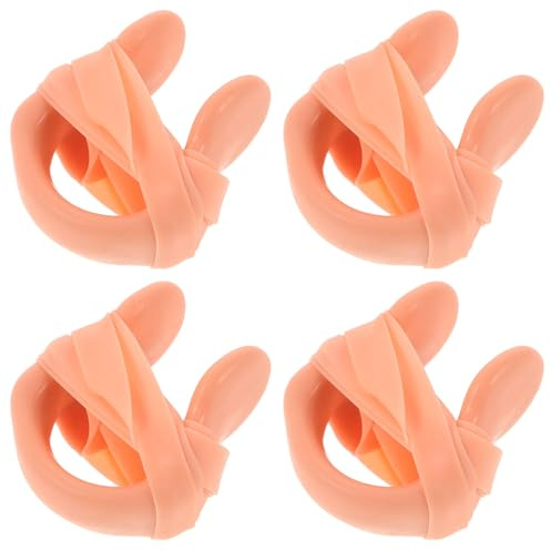 DOITOOL Clip Nasale per Nuoto in Silicone con Cinturino Antislittamento, Set da 4 Pezzi di Tappi Nasali per Nuotatori Adulti, Accessori per Sport Acquatici e Protezione Nasale