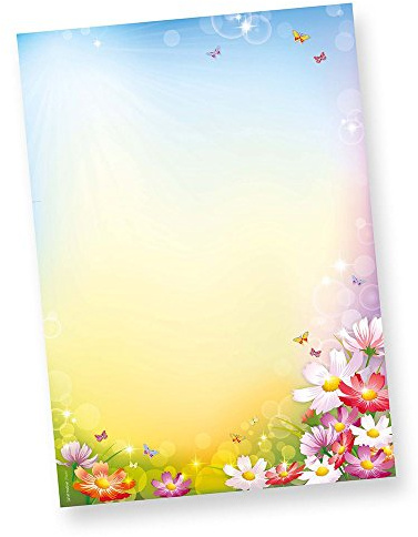 TATMOTIVE Briefpapier Florentina Blumen 50 Blatt