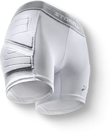Storelli Pantalón Protector Acolchado 1.0 para Mujer BodyShield Pantalón Corto Protector Acolchado de fútbol | Protección Mejorada para Parte Inferior del Cuerpo | Blanco | L
