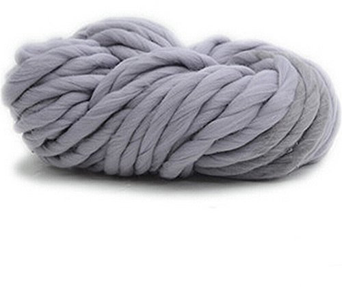 Bluelans® 100% Acrylic Super Soft Chunky Yarn Knitting Wool 250g, Available in 14 Colours (Grey)