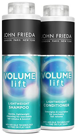 John Frieda Volume Lift Lightweight Shampoo and Lightweight Conditioner Value Bundle, 2 x 500 ml, Haircare Value Pack for Fine, Flat Hair