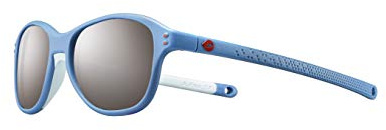 Julbo Bomerang Youth Sunglasses, Blue/Blue Lavender Frame - Spectron 3 Smoke Lens w/Silver Mirror