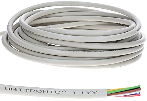 10 Meter Lapp 0028406 LiYY Datenkabel 6x0,34 mm² I LED Verlängerung Kabel I Lötkabel für Platine I Datenleitung I Signalkabel 6 adrig I Steuerleitung