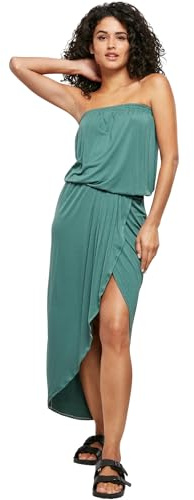 Urban Classics Vestido Bandeau de Viscosa para Mujer, Paleleaf, M