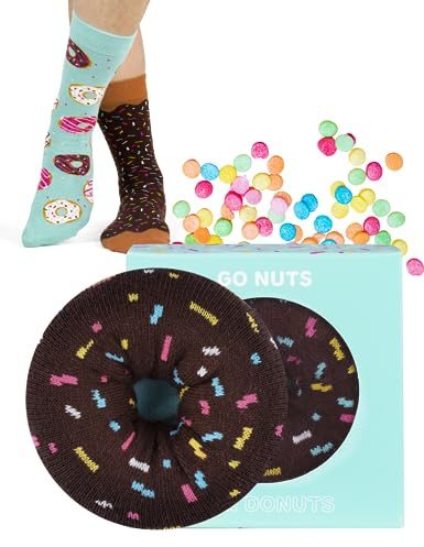 soxo Donut Calzini Donna Cotone Idee Regalo Donna Compleanno Calze Amica Regali 35-40 Blu 1 Paia