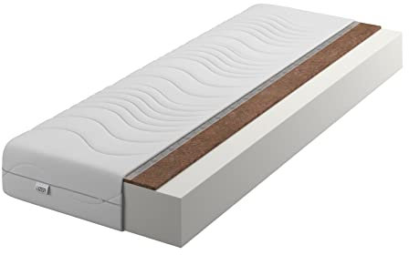 Matratze Silver Plus 100x200 ca 16 cm Komfortschaum H3 H4 Bett Matratzen 2 in 1 kokosfasern Wendematratze Rollmatratze