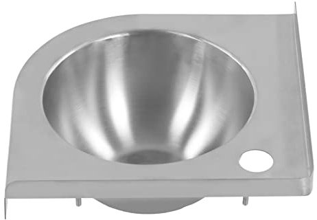 Lavandino ad angolo triangolare con finitura spazzolata, cucina, bagno, lavabo, per barca, roulotte, camper