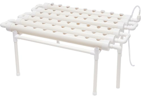 soudesileim Hydroponics Growing System, Hydroponische System, Erdlose Pflanzenanbau-Systeme mit Wasserpumpe, Pflanzenanbau-Systeme für Kräuter|Haus|Balkon|Garten (54Pflanzplätze)