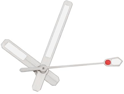 eMagTech 1 Jeu Aiguilles de Mouvement de Montre Argentées Compatible avec Seiko 6105 Compatible avec Seiko NH35 NH36 7S26 7002 Kit de Réparation de Montre de Rechange de Précision