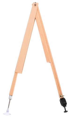 TOGEVAL Compás De Madera Grande Para Dibujo y Enseñanza Con Sujetador Seguro Para Lápiz y Tiza Herramienta Resistente De Haya Para Pizarra y Demostraciones Educativas