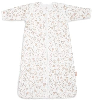 Jollein sovsäck baby – 90 cm – Bloomy – bomull – 2,5 till 3,5 ToG – avtagbara ärmar – Oeko-TEX certifierad – baby sovsäck – vintersovsäck – även för vår och höst