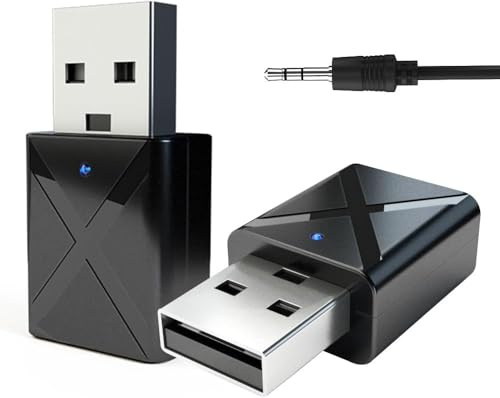 Digitalkey Bluetooth 5.0 USB-sändare och mottagare för TV, PC, hörlurar, högtalare, bilradio med ljudkabel AUX 3,5 mm