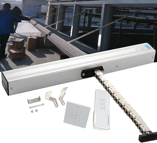 Elektrisk Fönsteröppnare Aktuator - Motoriserad Fönsteröppnare Och Stängare - 24V Kedja - 300Mm-1000mm Slaglängd För Takfönster Och Takventiler (Med Fjärrkontroll Och Strömbrytare) 300mm