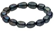 Purelei Anello antistress con perle – Anello da donna regolabile in perle di alta qualità – Anello impermeabile da donna – Anello antistress – Gioielli per il tuo look individuale, M-L, Acciaio