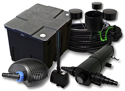 Filterset 12 000 l damm, 36 W dammklarare, CTF ECO 40 W pump 25 m slang Skimmer CSP250 fontän