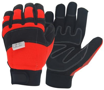 OZAKI - Gants Tronçonneuse- Gants Eté Spécial Travaux de Tronçonnage - Protection Dos de la Main Gauche - Taille 11/XL