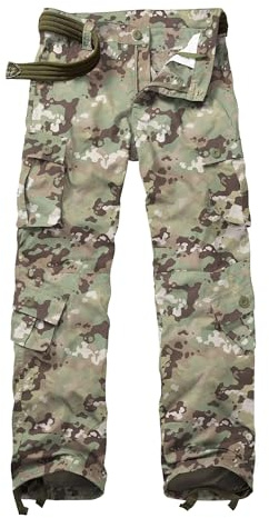 GSGGIG Men's Waterproof Hiking Pants Ripstop Wild Cargo Pants Army Camo Combat Casual Work Pants with 8 Pockets 3355 DQ Camo 32
