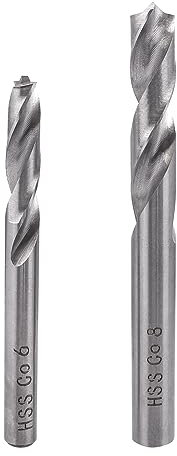 Bestgle 2 Pcs Kit di Tagli per Saldatura a Punti 6mm 8mm per Ferro Acciaio Legno Taglierina per Saldatura a Punti per Saldatura a Punti