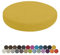 Lsjoaw Rund Sitzkissen Stuhlkissen 30 X 30 X 5CM(1 Pieces) Leinen Sitzpolster Abnehmbares Memory Schaum Runde Sitzauflage für Stuhl Bank Hocker Haus Küche Esszimmer Garten Büro,Gelb