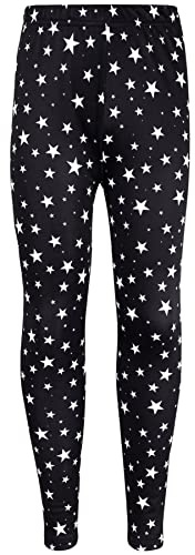A2Z 4 Kids Girls Legging Trendy Fashion Dance Pant Summer Bottoms - Legging 651 Stars Print_5-6
