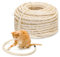 Nobleza Cat Scratching Sisal Rope for Cat Scratcher, Cat Kitten Jute Rope for Cat Scratching Post, Cat Hemp Rope for Cat Tree, Cat Replacement Rope for Cat Tower, Thick Cat Craft Rope 6mm-20m/66ft