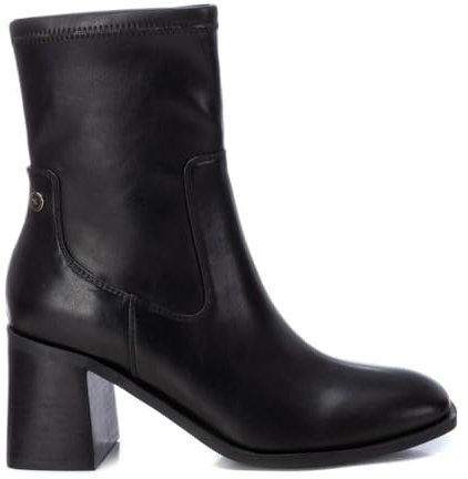 XTI - Botín Mujer Negro - Calzado Cómodo y Versátil - Moda casual - Modelo 14342101 (Talla 39)