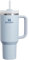 STANLEY Quencher H2.0 Trinkbecher mit Griff und Strohhalm, 1,2 l, 3-Wege-Deckel, Becherhalter, kompatibel für Reisen, isolierter Edelstahlbecher, BPA-frei, Gletscher