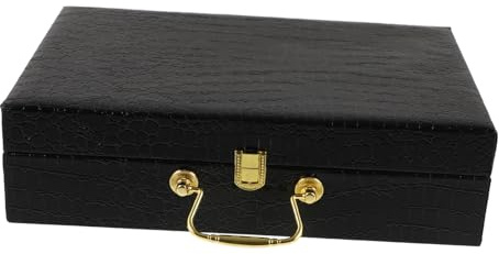 Hohopeti Reusable Travel Storage Box Buckle Design Portable Humidor for Vintage Style Container Handle Multi-purpose Storage for Jewelry and Accessories