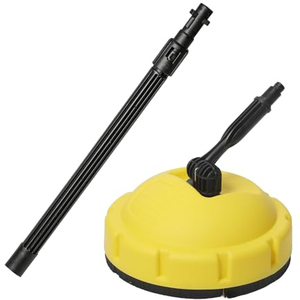 High Pressure Surface Cleaner for Karcher K1 -K7,Patio Cleaner for Pressure Washer,Power Washer Attachment for Karchers,Pressure Washer Rotary Brush Accessories for Road,Car,Yard (A)