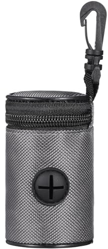 TOGEVAL Dispensador Portátil de Bolsas con Tela Oxford, Fácil de Usar para Excrementos de Perro Adecuado para Sujetar al Cinturón o Mochila