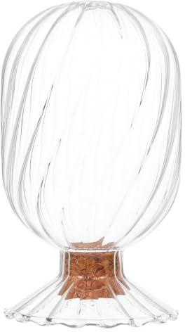 HOMOBABE Recipiente de Vidrio Transparente Tapa para Cerillas, Frasco Decorativo Vintage para Chimenea y Hogar, Tarro Pequeño para Organizar Objetos Pequeños