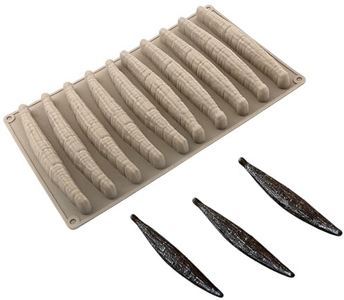 TQUXNGA Stampo in silicone per baccelli di vaniglia, torte, mousse e cioccolato, da cucina, per uso domestico e commerciale, attrezzatura creativa per la creazione di torte