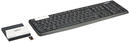 Logitech K375s Set aus Kabelloser Tastatur & Smartphone-Halterung, Bluetooth & 2.4 GHz Verbindung, Multi-Device & Easy Switch Feature, PC/Mac/Tablet/Smartphone, Deutsches QWERTZ-Layout - Graphit/Weiß