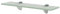 vidaXL Glasregal 40x10cm 8mm Wandregal Glasboden Glasablage Badregal Regal