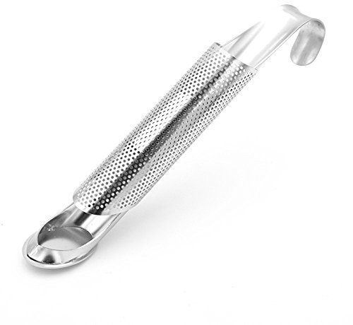 ERCRYSTO Tea Infuser With Hook- Easy To Use & Carry - Suitable For In-home Or Outdoor Usage (Picnic, Travel, Business Trip etc.). Premium Tea Infuser - Tea Strainer - Tea Steeper