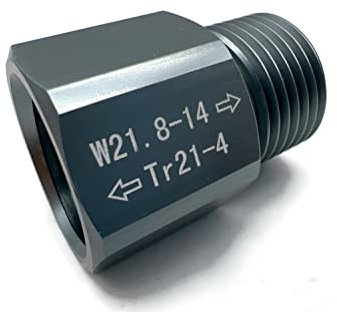 Exoda adaptador de cilindro CO2 TR21-4 a W21.8 para sistema de grifo de cerveza regulador de presión resistente a la corrosión duradero con juntas para cilindros de soda