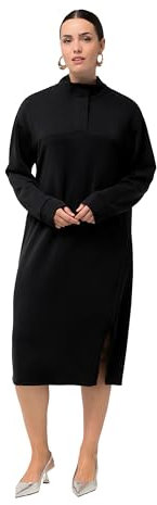 Ulla Popken, Damen, große Größen, Sweatkleid mit Stehkragen