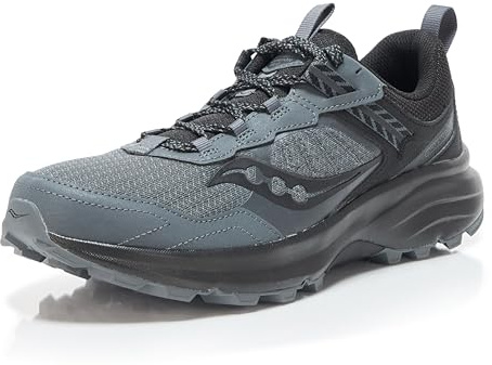 Saucony Men's Excursion Tr17 Sneaker, Shadow/Black, 11 Wide