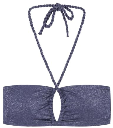 Women' Secret, Mujer, Top Bikini Bandeau Brillos Azul Marino, Dark Night, 95B