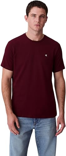 Calvin Klein Ss Smooth Cttn Solid Crewnk Tee Lv040hm265 Magliette Unisex - Adulto