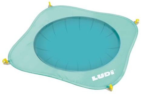 LUDI Pop Up - Piscina para la Playa, para Llevar - Bolsa de Transporte y estacas de fijación - Fácil de Instalar y Guardar, a Partir de 10 Meses
