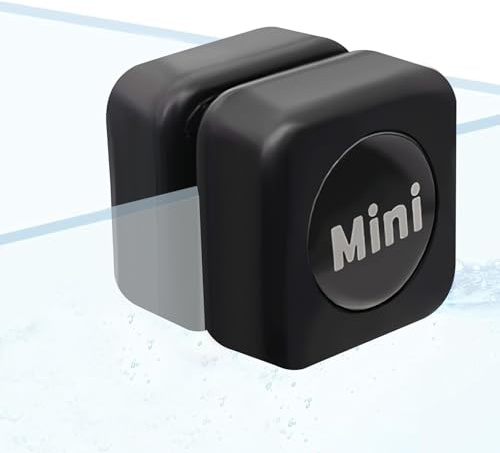 WOLMIK Brosse magnétique pour aquarium - 3 cm - Mini tampon de nettoyage pour aquarium de 3 mm à 6 mm d'épaisseur - Jusqu'à 40 l - Non flottante