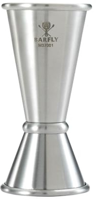 Barfly Japanese Style Jigger, Stainless Steel, 20 ml x 40 ml