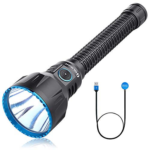 OLIGHT JAVELOT TURBO NW LED Taschenlampe USB Aufladbar MCC3 Magnetisches Ladeskabel Suchscheinwerfer, mit 1300 Lumen 1300 Meter Leuchtweite hell, 4 Lichtmodi für Jagd Suche und Rettung.(Schwarz)