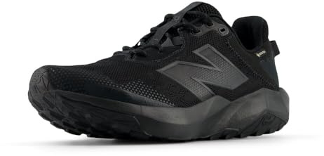New Balance Men's DynaSoft Nitrel V6 Gore-Tex Trail Running Shoe, Black/Black/Phantom, 13 W
